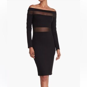 Elegant Black Mesh Dress